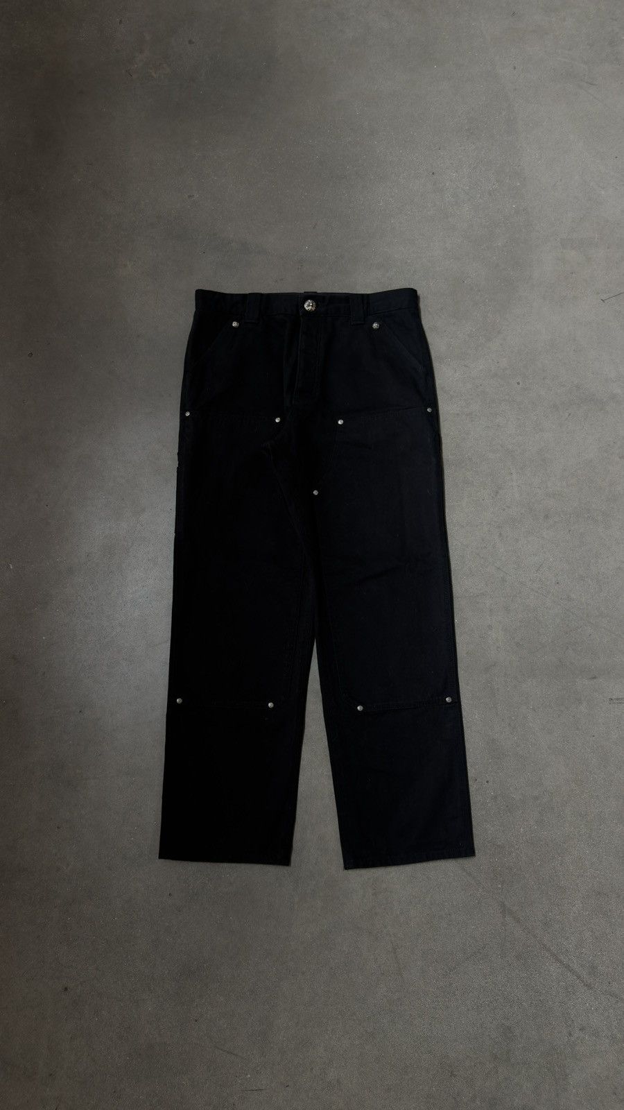 Chrome Hearts RARE! Chrome Hearts Double Knee Wax Carpenter Pants Size US 31 - 2 Thumbnail