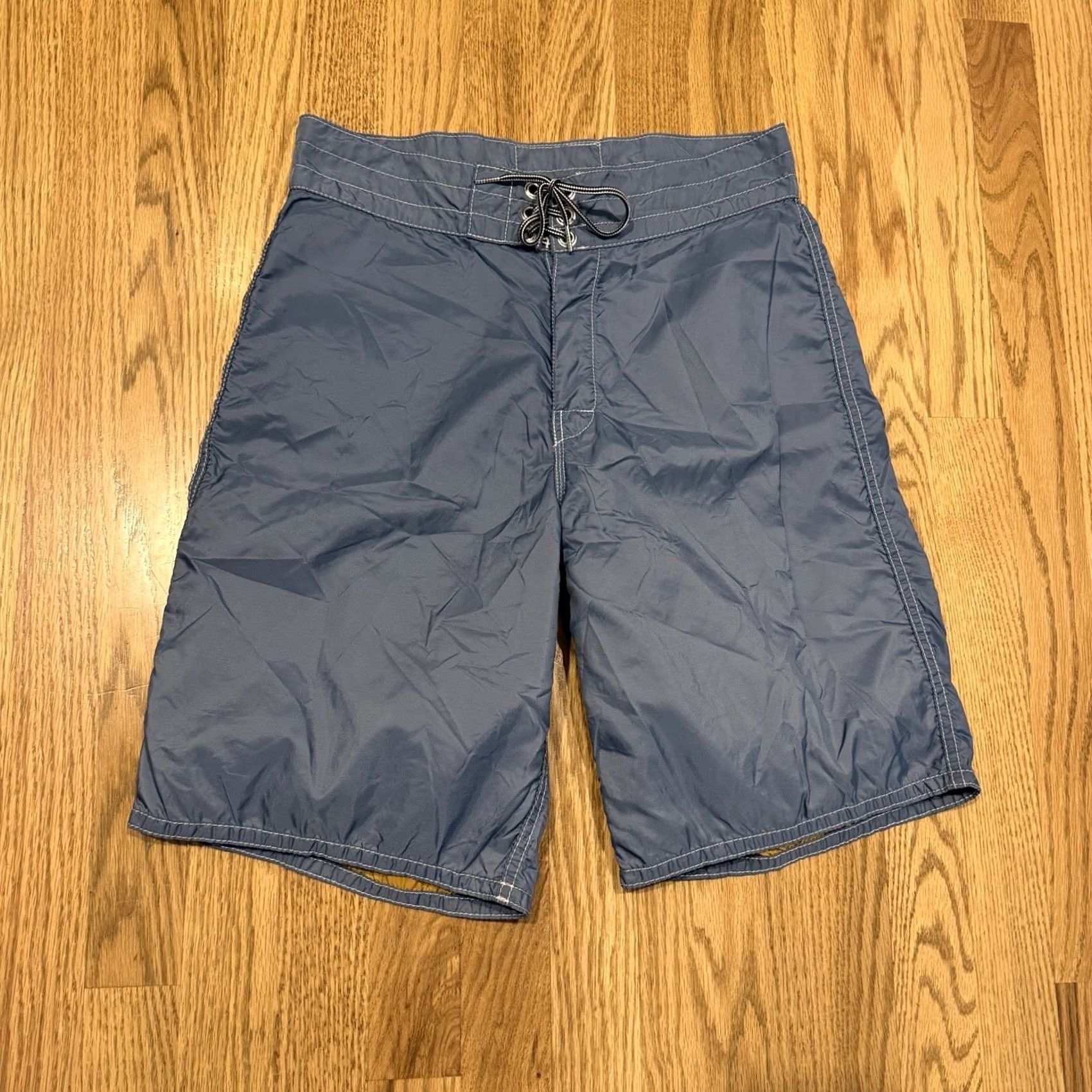 Vintage VINTAGE Birdwell Beach Britches Board Shorts Mens 29 Blue Pocket Drawstring Surfing shirt? Size US 29 - 2 Thumbnail