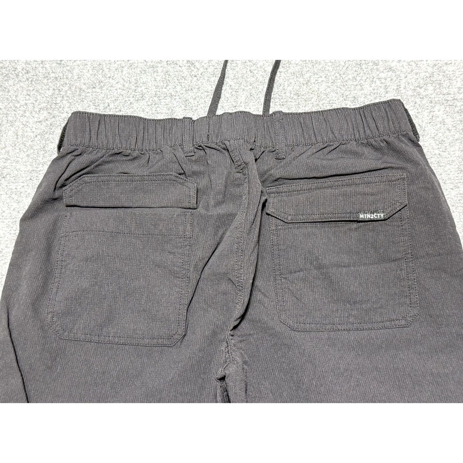 Vintage Colaatree Pants Mens Large Black The Trailhead Adventure Ripstop Hiking Outdoors Slim Tapered Nylon Front Flat Front Pockets Size US 33 - 2 Thumbnail