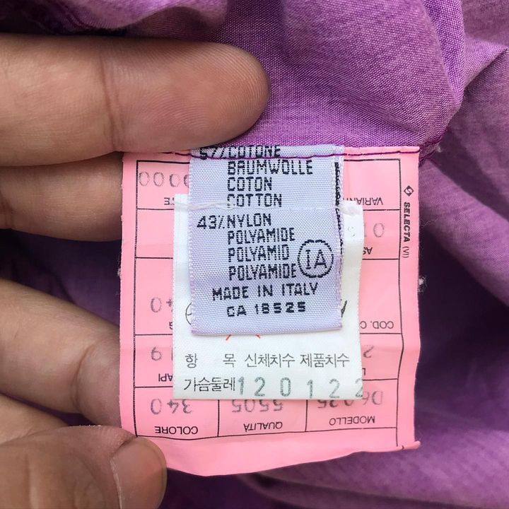 Vintage Vintage 90s Belfe zip windbreaker purple Made in Italy Size US L / EU 52-54 / 3 - 4 Thumbnail
