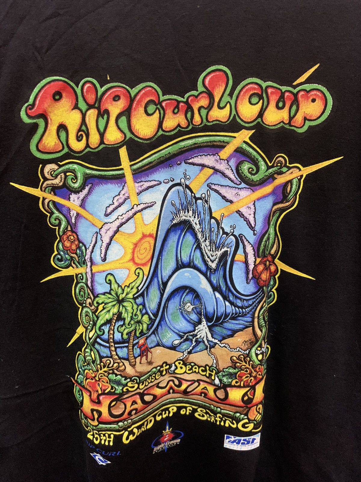 Rip Curl × Vintage VINTAGE!! Shirt RIP CURL Triple Crown Size US M / EU 48-50 / 2 - 5 Thumbnail