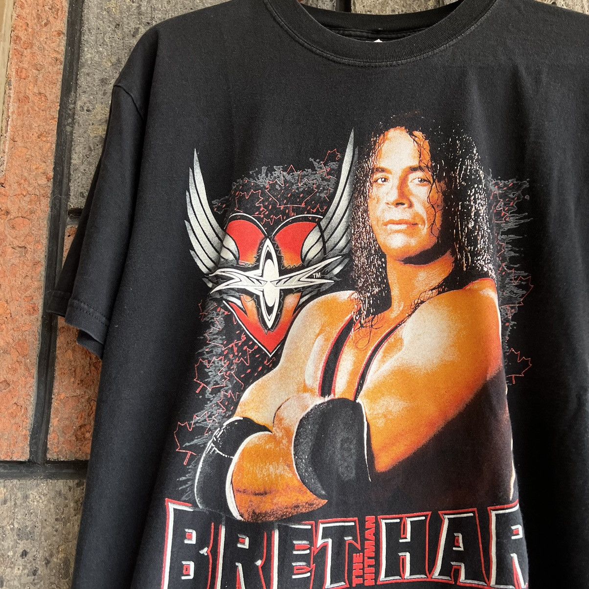 Vintage × WWE VTG ‘90s Bret Hart Wrestling Tee Shirt Stone Cold Undertaker Size US L / EU 52-54 / 3 - 1 Thumbnail