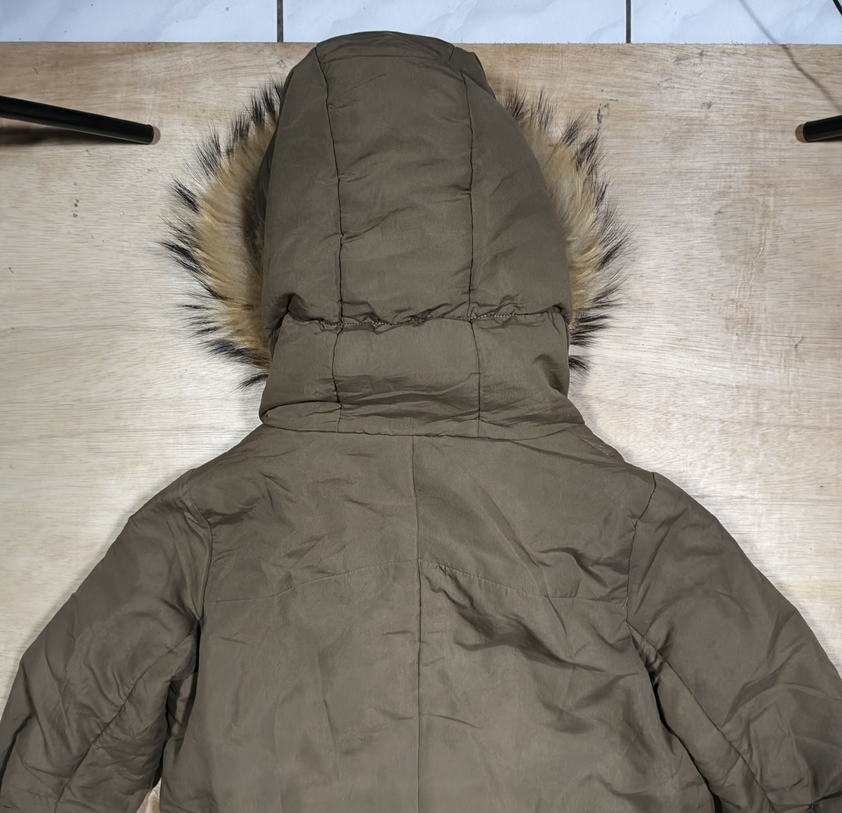 Japanese Brand EGOIST olive Green Fur Trik Hooded Parka Jacket Size M / US 6-8 / IT 42-44 - 11 Thumbnail