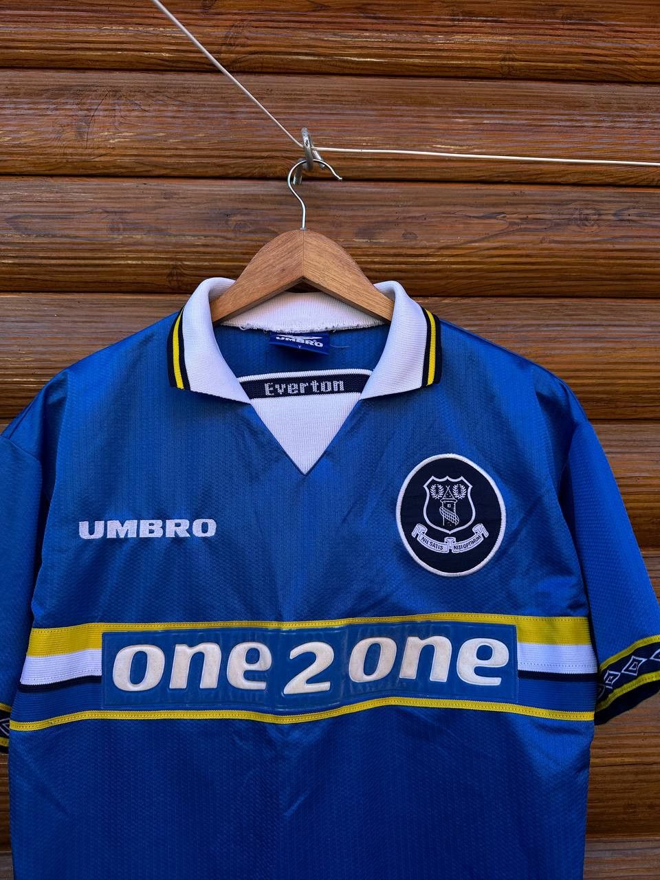 Vintage EVERTON 1997 1999 SHIRT FOOTBALL SOCCER JERSEY UMBRO KIDS Size US S / EU 44-46 / 1 - 2 Thumbnail