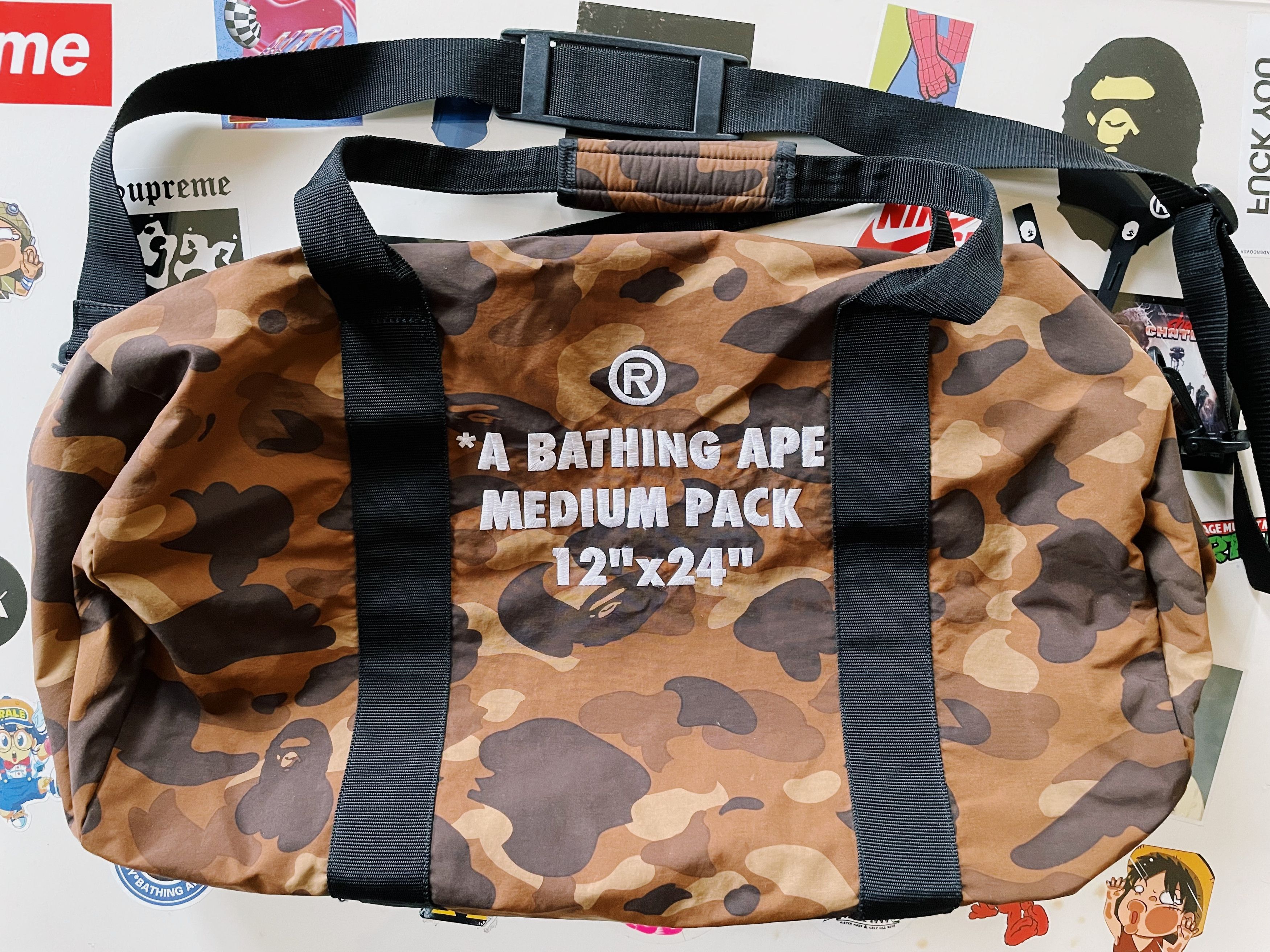 Bape Bape A Bathing Ape Color Camo Duffle Bag Brown Size ONE SIZE - 2 Thumbnail