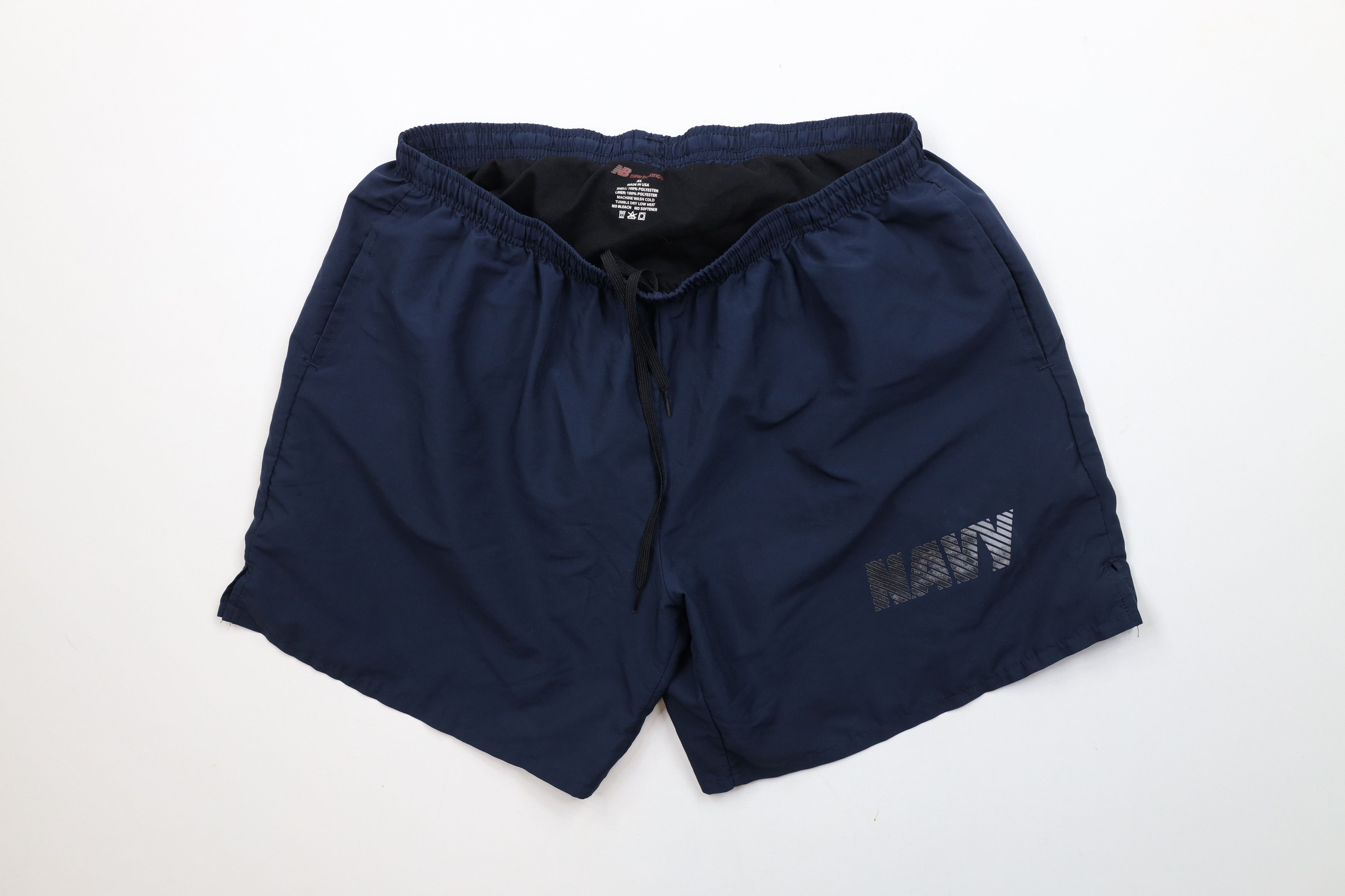 New Balance × Vintage Vintage 90s New Balance Lined Running Shorts Blue USA Size US 36 / EU 52 - 1 Thumbnail