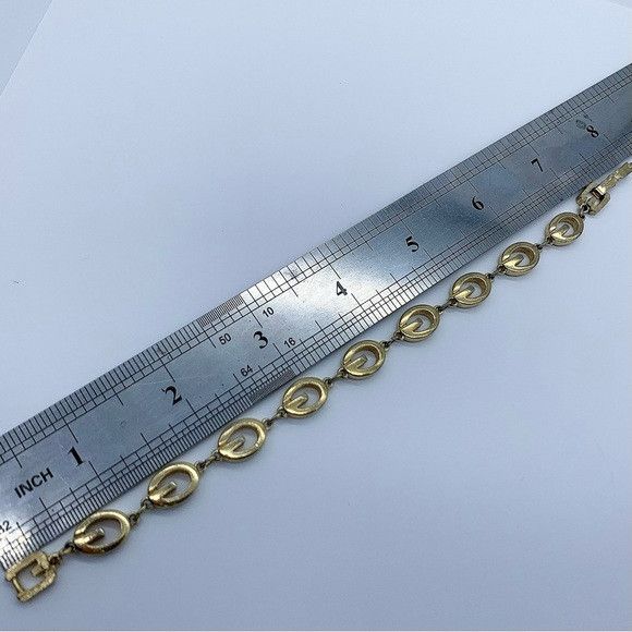 Givenchy GIVENCHY “G" Links Gold Plated Bracelet Size ONE SIZE - 7 Thumbnail