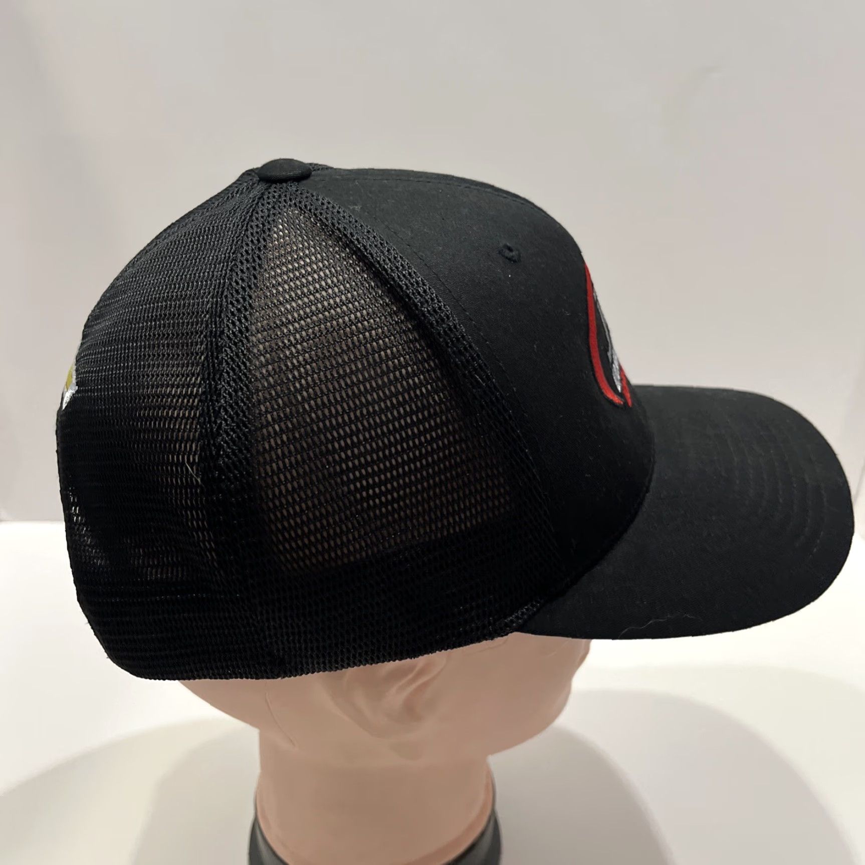 Port Authority JTG Daugherty Racing 47 Hat Adjustable Hat Adult Fit Black Port Authority Baseball Cap Knit USA Theme Mens Cap Size ONE SIZE - 4 Thumbnail