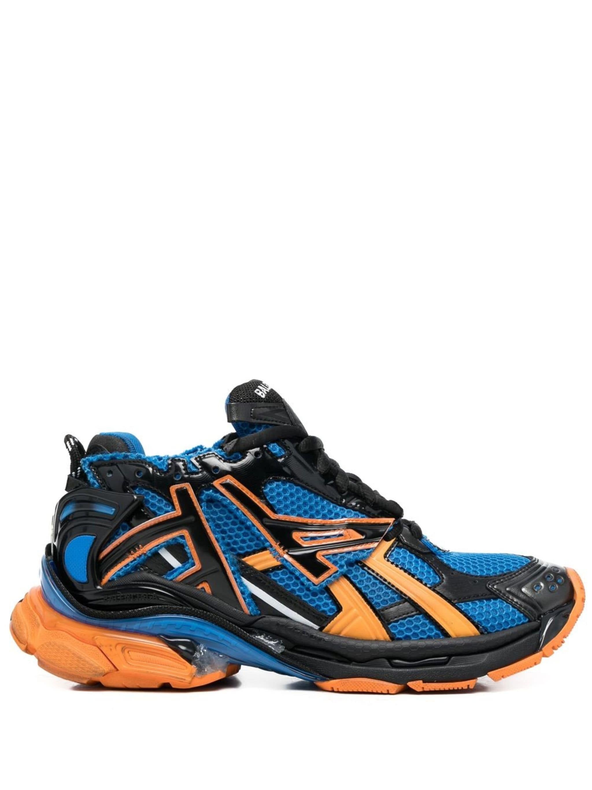 image of Balenciaga Runner Sneakers In Navy/orange, Men's (Size 12)