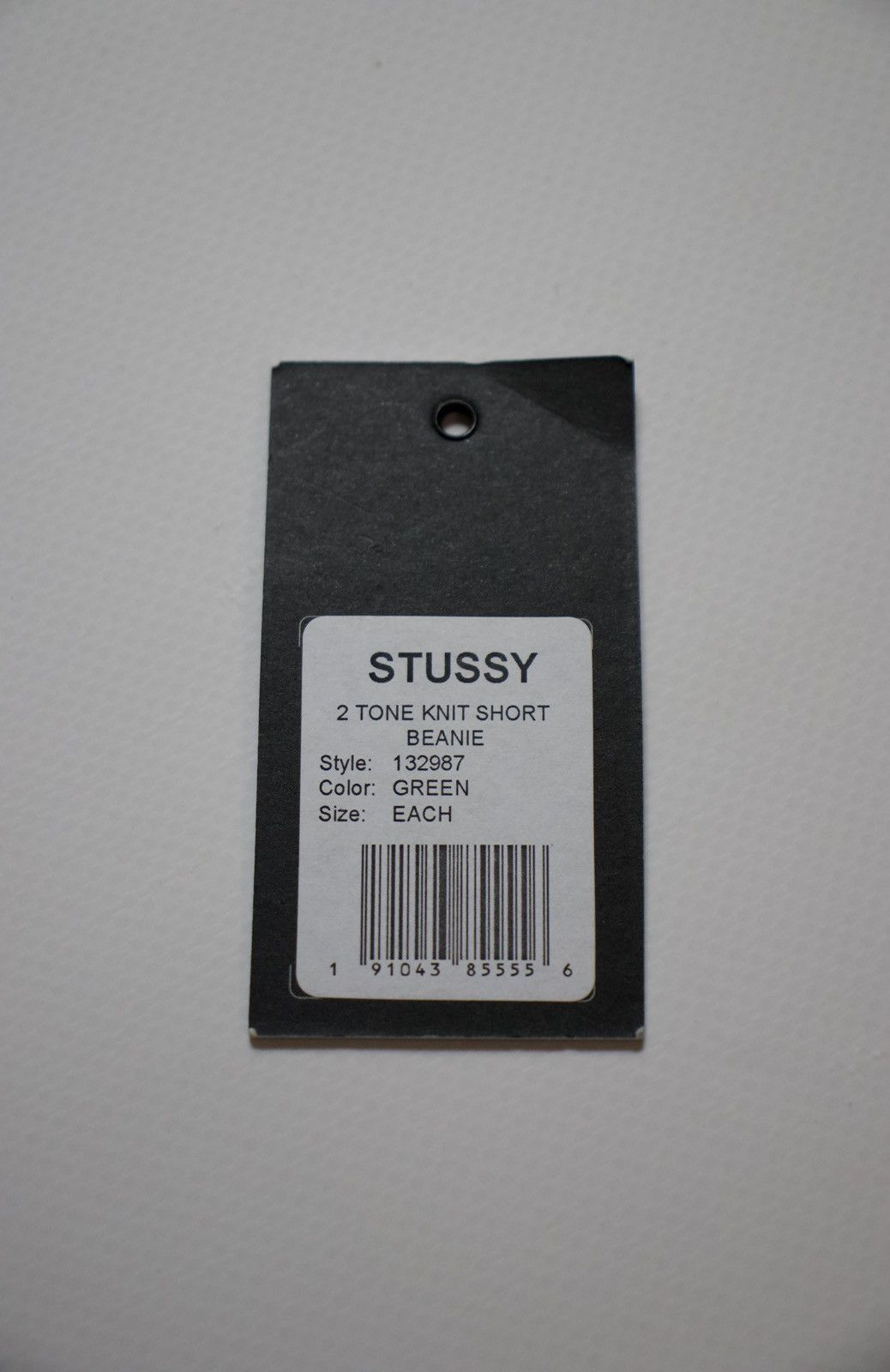 Stussy Stussy 2-Tone Knit Short Beanie Dark Green Size ONE SIZE - 7 Thumbnail