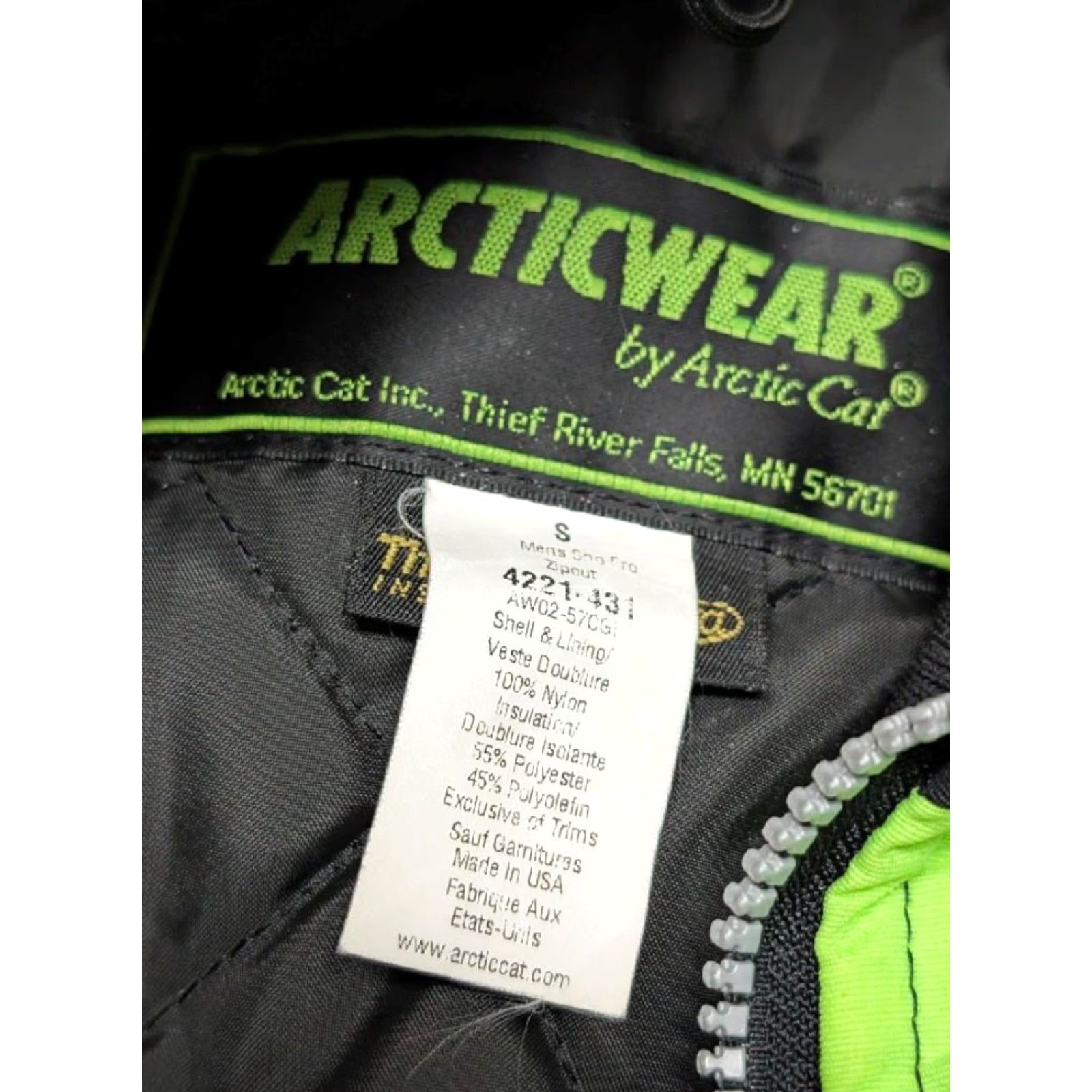Vintage VINTAGE Arctic Cat USA made 2-in-1 Jacket Snowmobile Men S Flames USA Made ARCTIC CAT Size US S / EU 44-46 / 1 - 6 Thumbnail