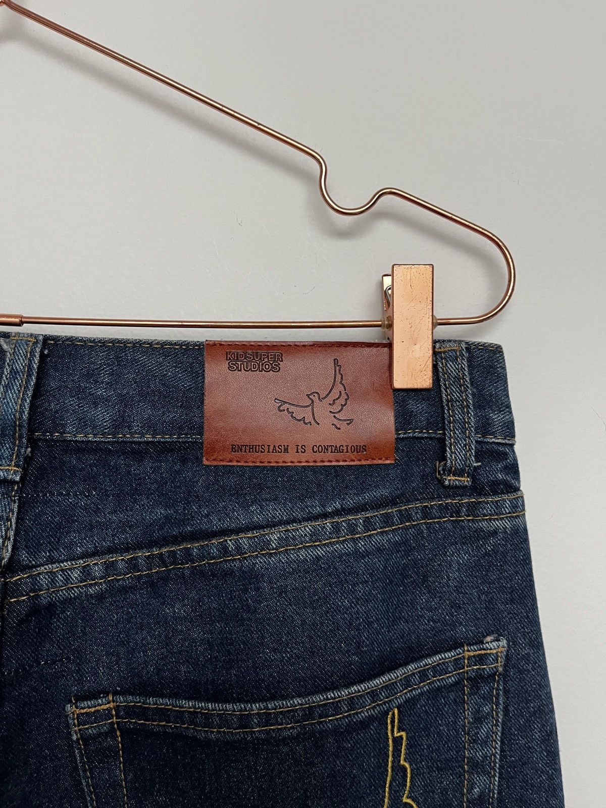 KidSuper Kid Super FW21 Stitched Face Jeans (unisex) Size US 30 / EU 46 - 16 Thumbnail