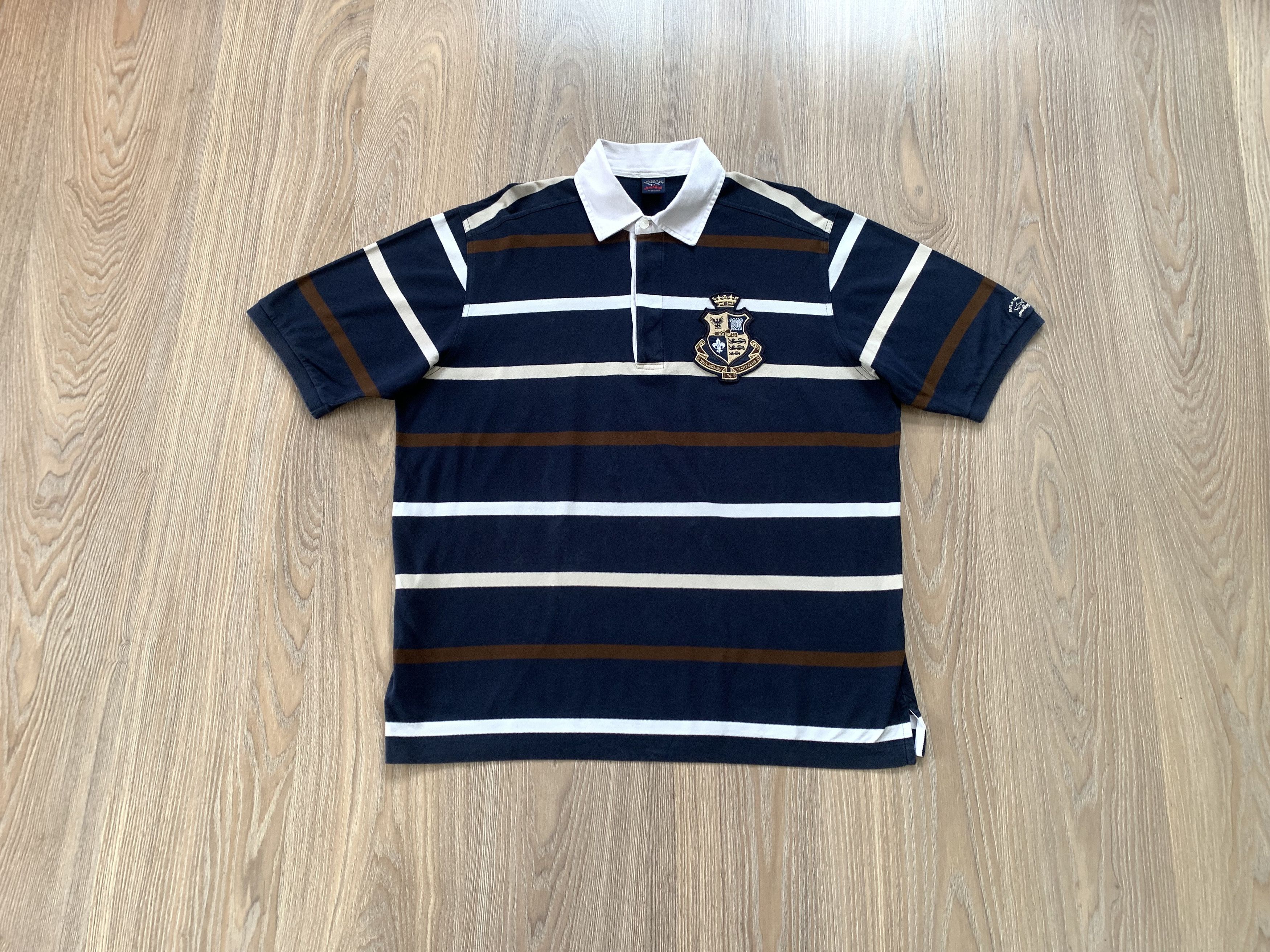 Paul & Shark Vintage Paul & Shark Yachting Habana Polo T Shirt Size US L / EU 52-54 / 3 - 1 Thumbnail