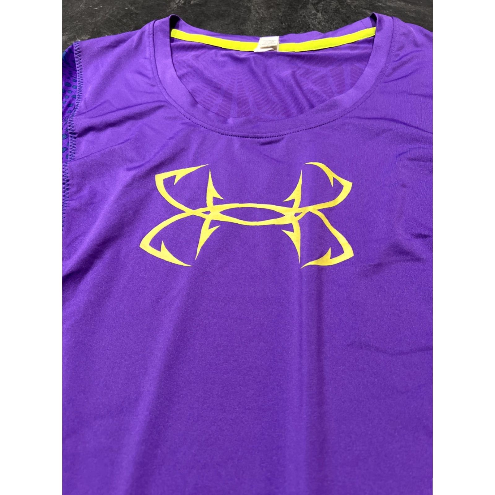 Under Armour UNDER ARMOUR Women's Long Sleeve Purple Printed Fishing T-Shirt Large Activewear Size L / US 10 / IT 46 - 4 Thumbnail