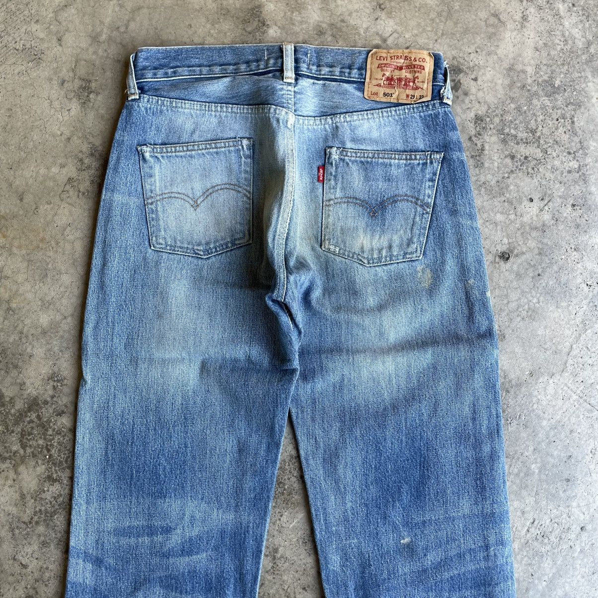 Levi's Vintage Clothing 🔥Vintage Levis 501 Splatter Paint Ripped Distress Jeans Size US 29 - 5 Thumbnail