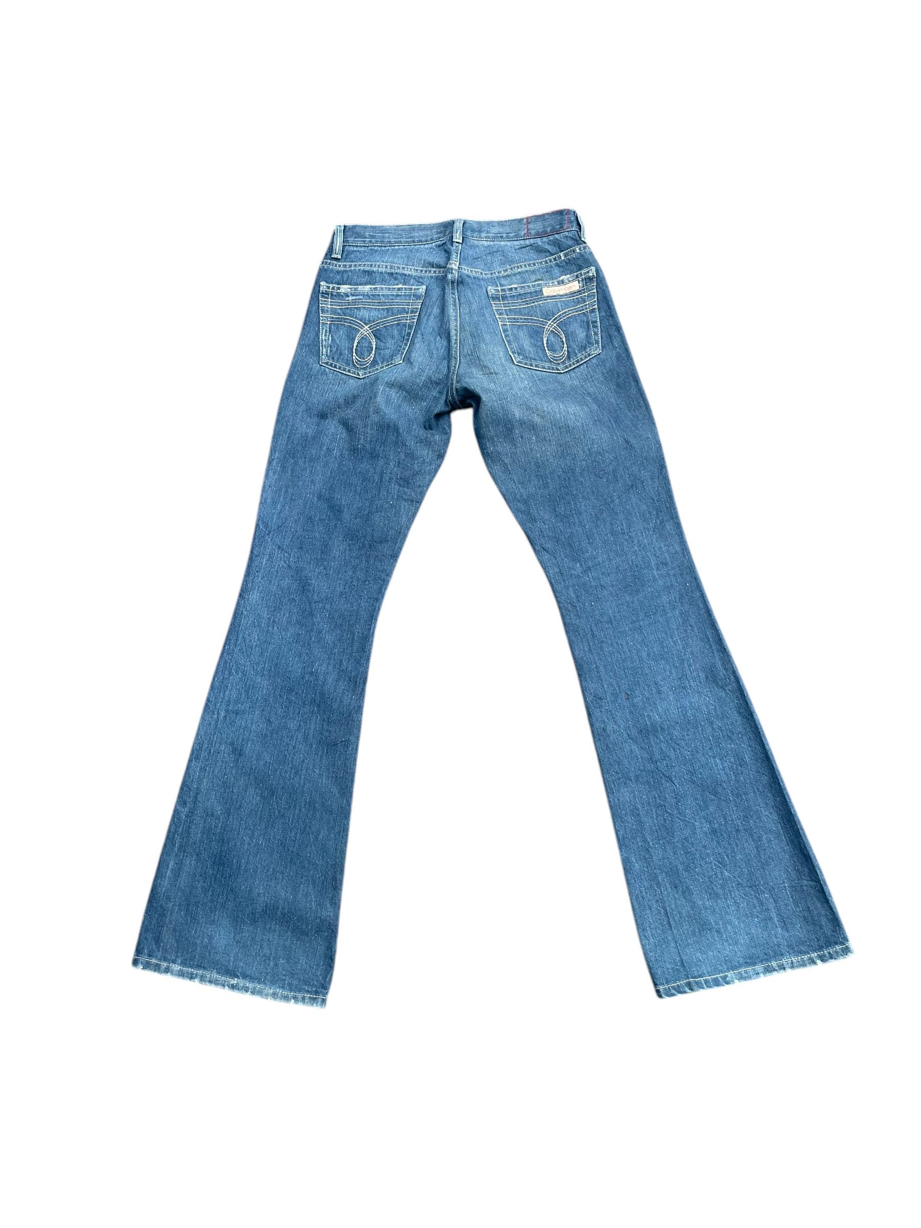 Calvin Klein Vintage Flare Calvin Klein Distresed Denim Size 28" / US 6 / IT 42 - 4 Thumbnail