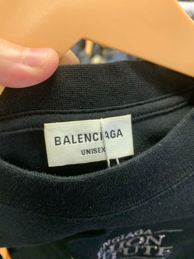 Balenciaga Balenciaga Black Rhinestone Sweatshirt Size M Size US M / EU 48-50 / 2 - 2 Thumbnail