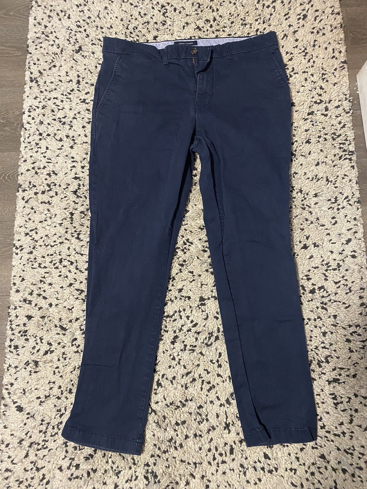 Tommy Hilfiger TOMMY HILFIGER Slim Fit Casual Navy Pants Size US 34 / EU 50 - 1 Thumbnail