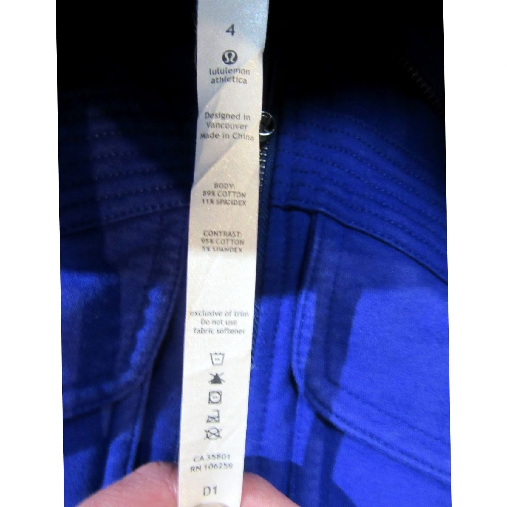 Lululemon Lululemon Jacket Womens Blue 4 Full Zip Quilted Thumbholes Its Happening Size S / US 4 / IT 40 - 7 Thumbnail