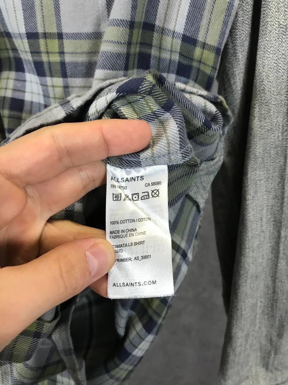 Allsaints Allsaints flannel multicolor shirt Size US M / EU 48-50 / 2 - 5 Thumbnail