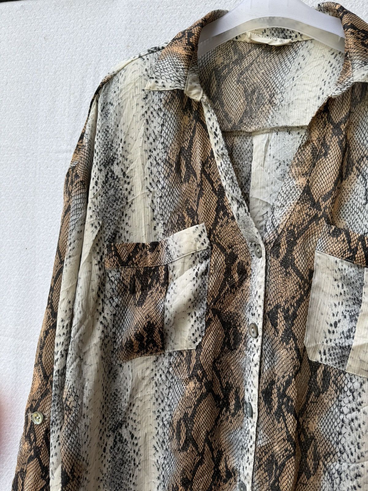 Japanese Brand Snake skin ifsixwasnine style the nines shirt Size US XL / EU 56 / 4 - 7 Thumbnail