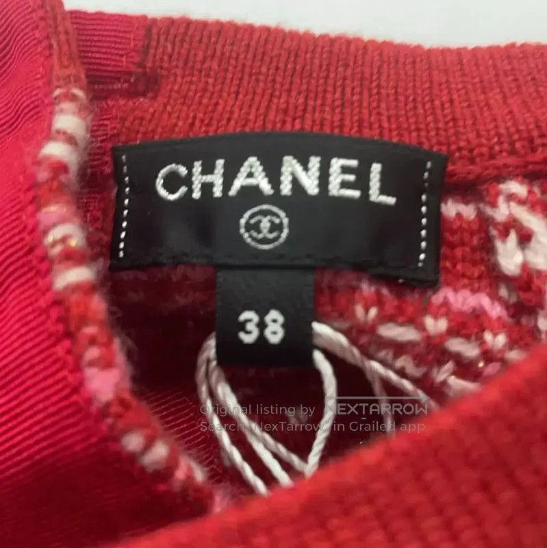 Chanel Chanel Red Cashmere Women's Cardigan . Size M / US 6-8 / IT 42-44 - 5 Thumbnail