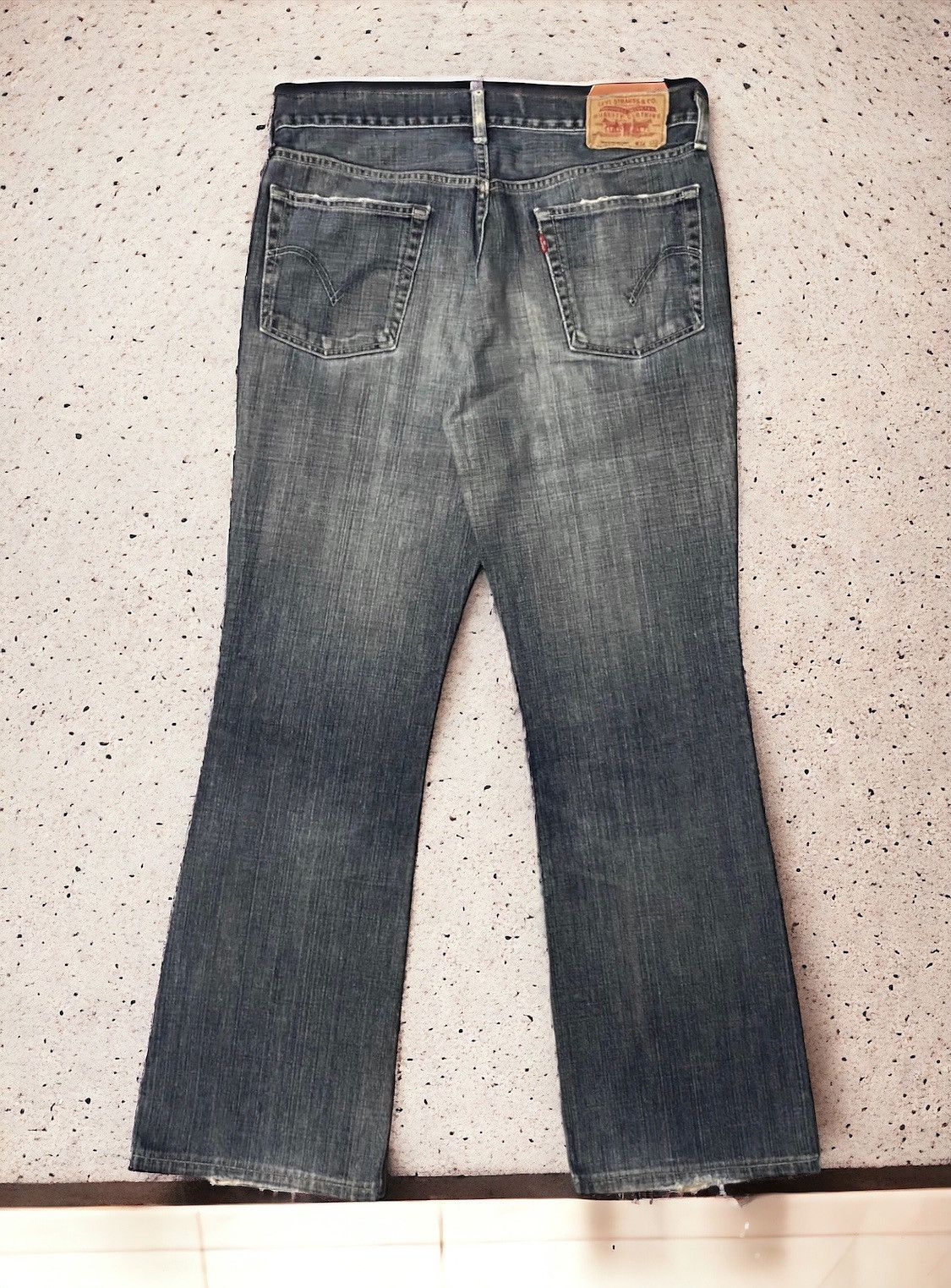 Japanese Brand × Le Grande Bleu (L.G.B.) × Levi's Vintage Flare Japan Levis 517-03 Zipper Button J09 Grey h' Size US 32 / EU 48 - 1 Thumbnail