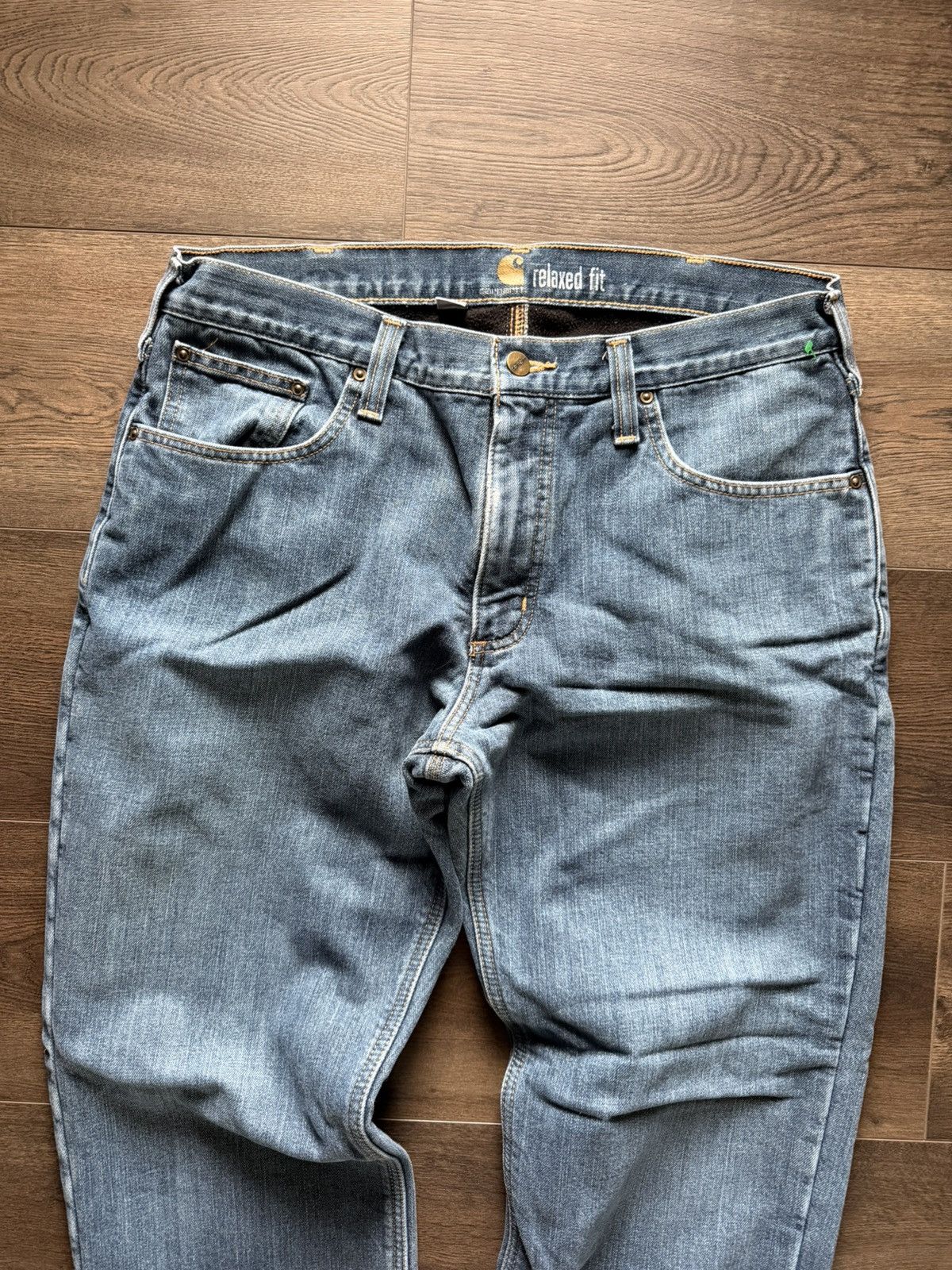 Carhartt Vintage Fleece Lined Carhartt Jeans / Pants Size US 35 - 3 Thumbnail