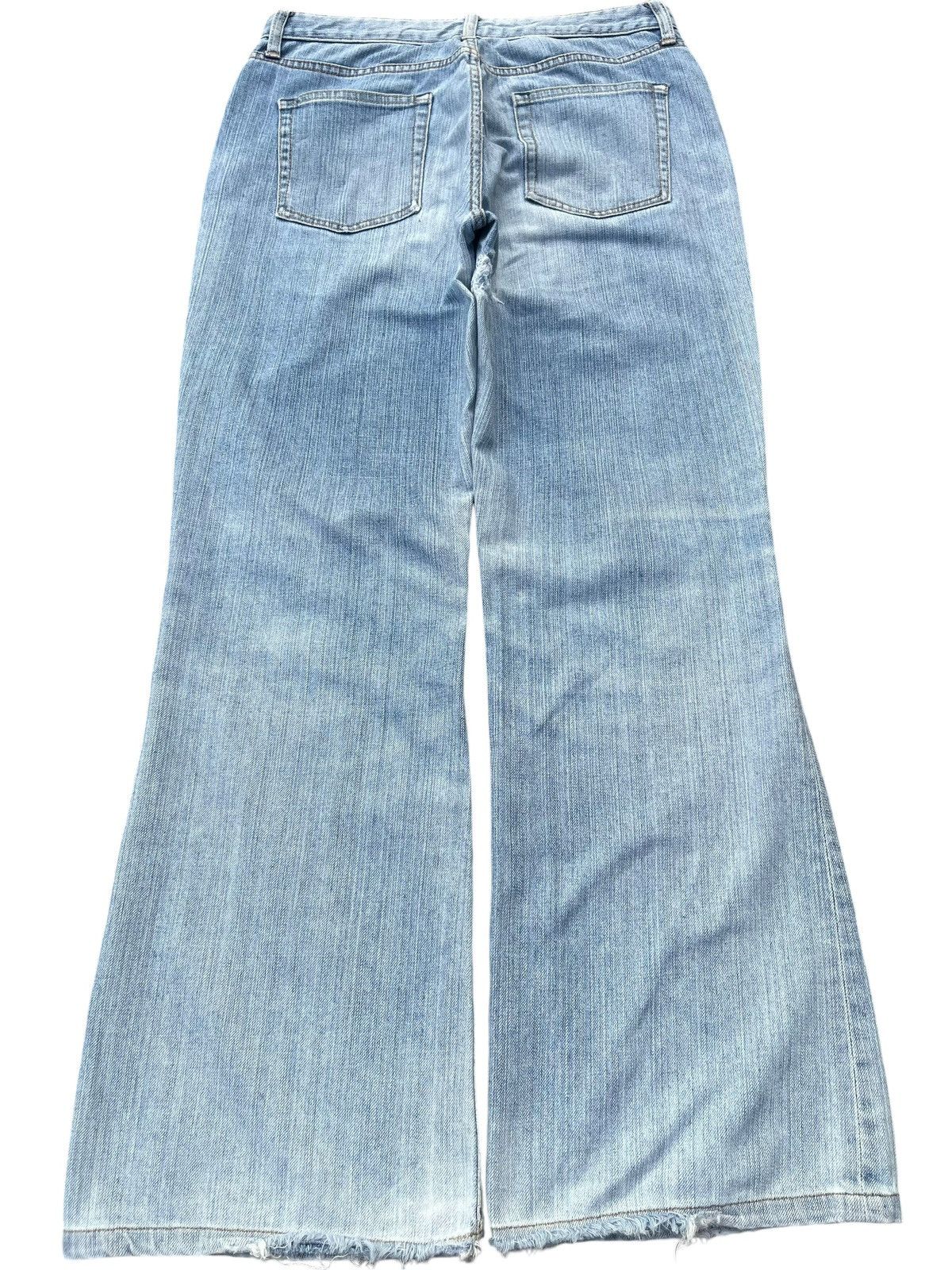 Japanese Brand × Jun Takahashi × Uniqlo Vintage Japanese Brand Light Blue Washed Super Flare Jeans Size US 29 - 2 Thumbnail