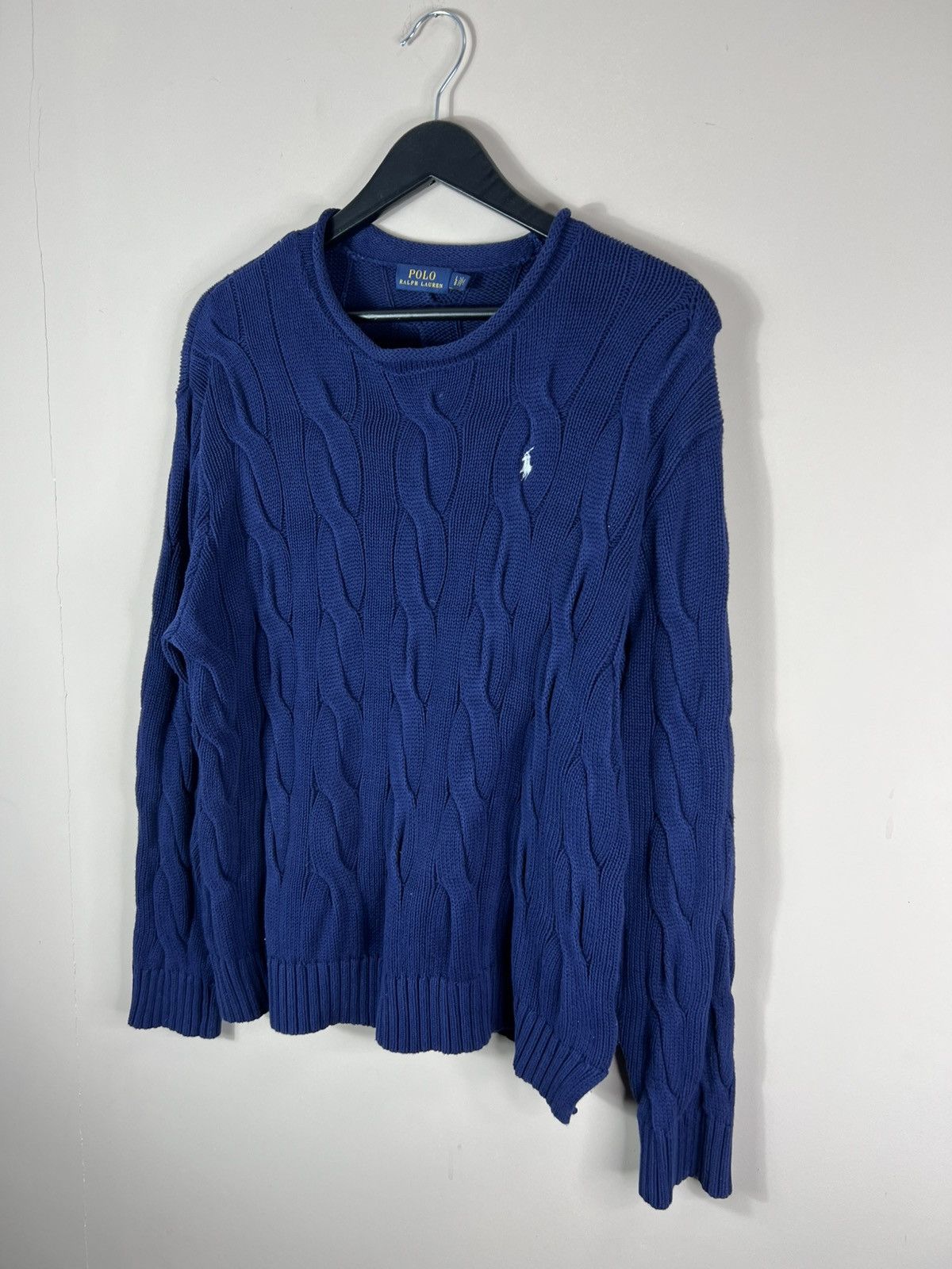 Polo Ralph Lauren 💙VINTAGE NAVY BLUE POLO RAPLH LAUREN CRAZY SWEATSHIRT🔥 Size US M / EU 48-50 / 2 - 2 Thumbnail
