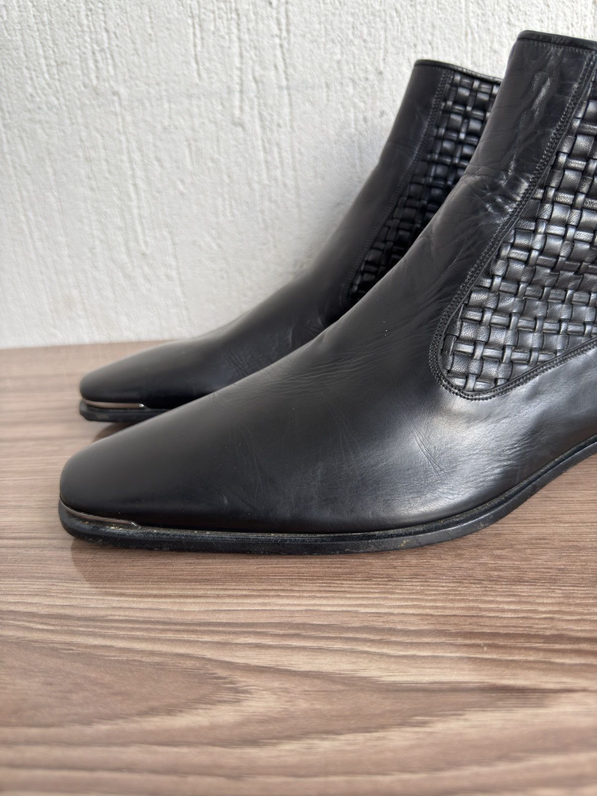 Versace Versace⚫️🔥Chelsea boots alternative of wyatt by saint laurent Size US 8.5 / EU 41-42 - 2 Thumbnail