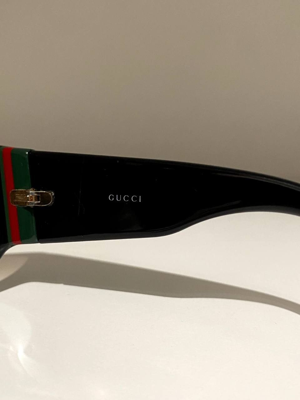 Gucci Gucci GG Logo Web Rectangular Retro Oversized Sunglasses Y2K Size ONE SIZE - 12 Thumbnail