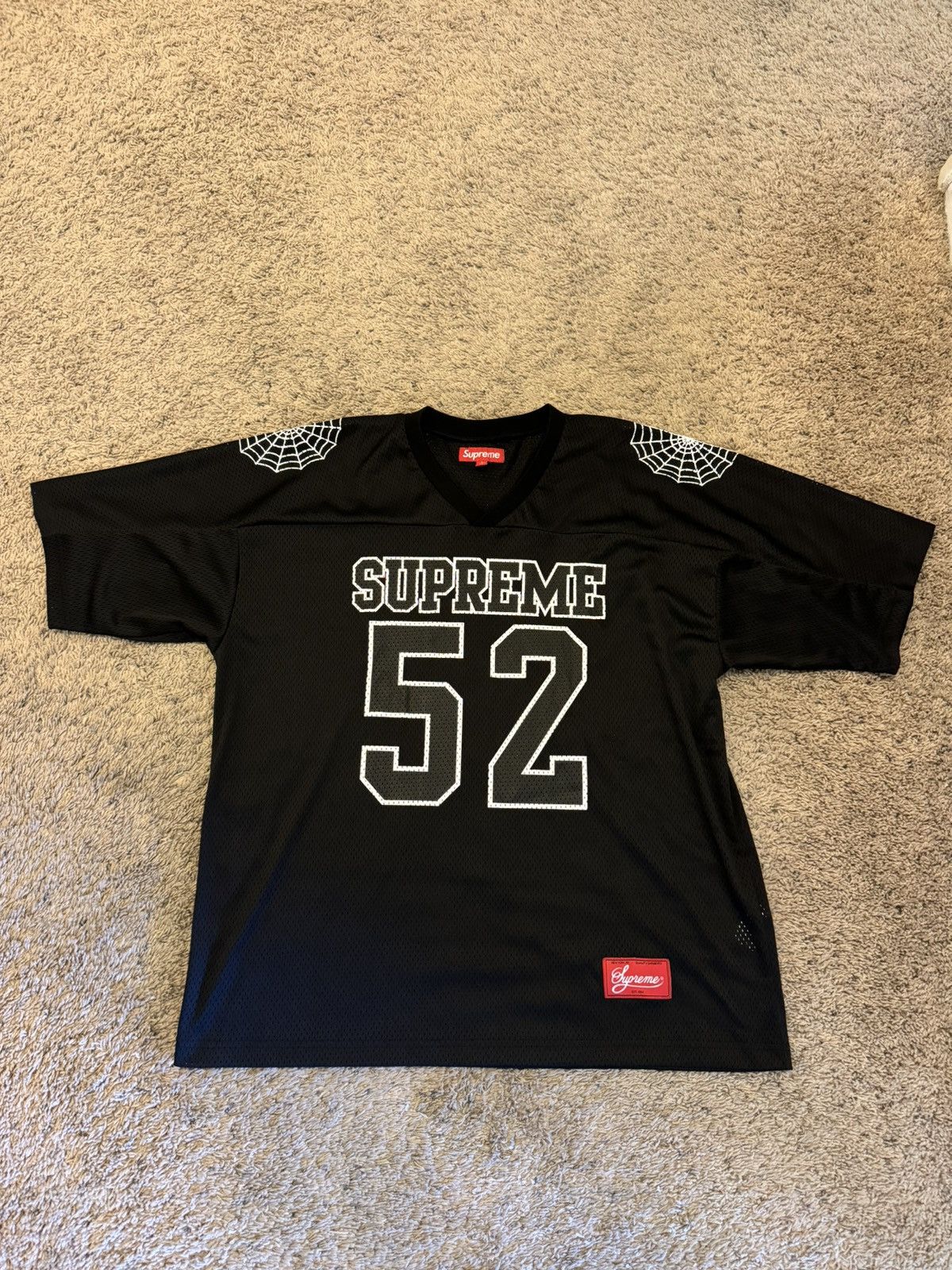 Supreme Supreme Spiderweb Football Jersey | Grailed