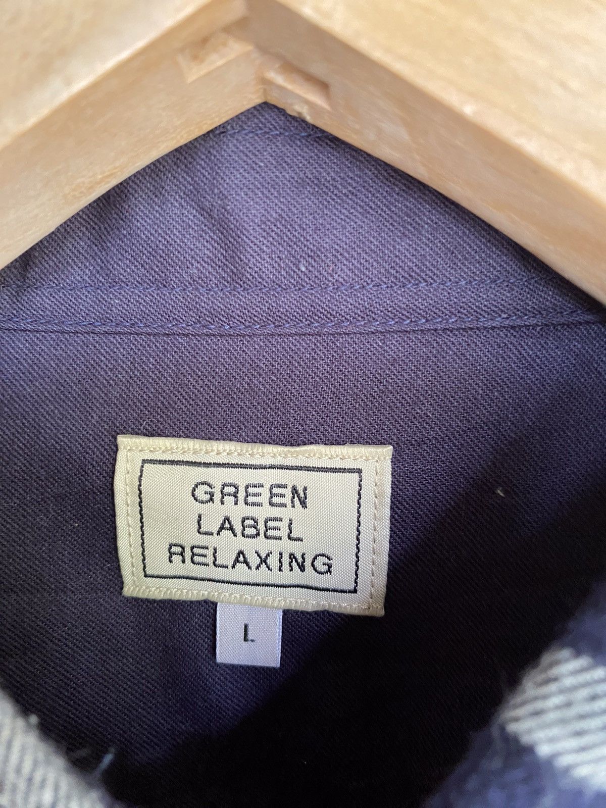 Vintage Japanese Brand Green Label Relaxing Flannel Shirt Size US M / EU 48-50 / 2 - 4 Thumbnail