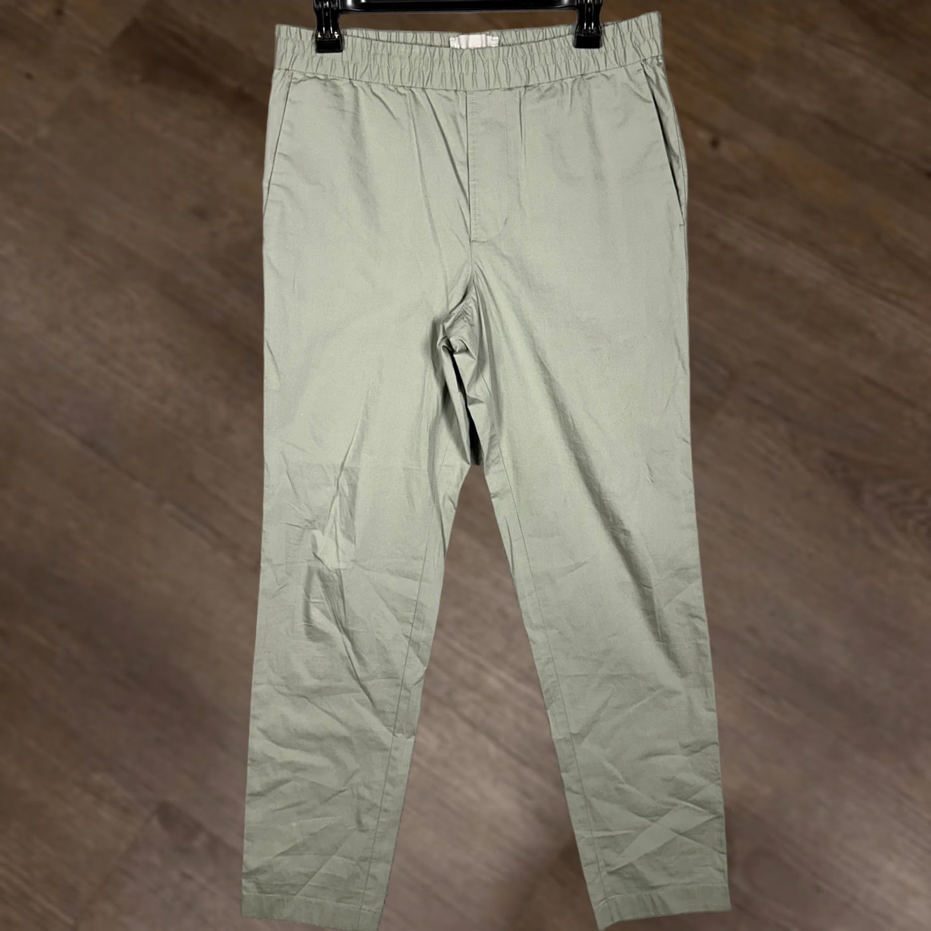 Everlane Everlane Pants Womens SmallX30 Sage Green Chino Performance Elastic Waist EUC Size 29" - 1 Thumbnail