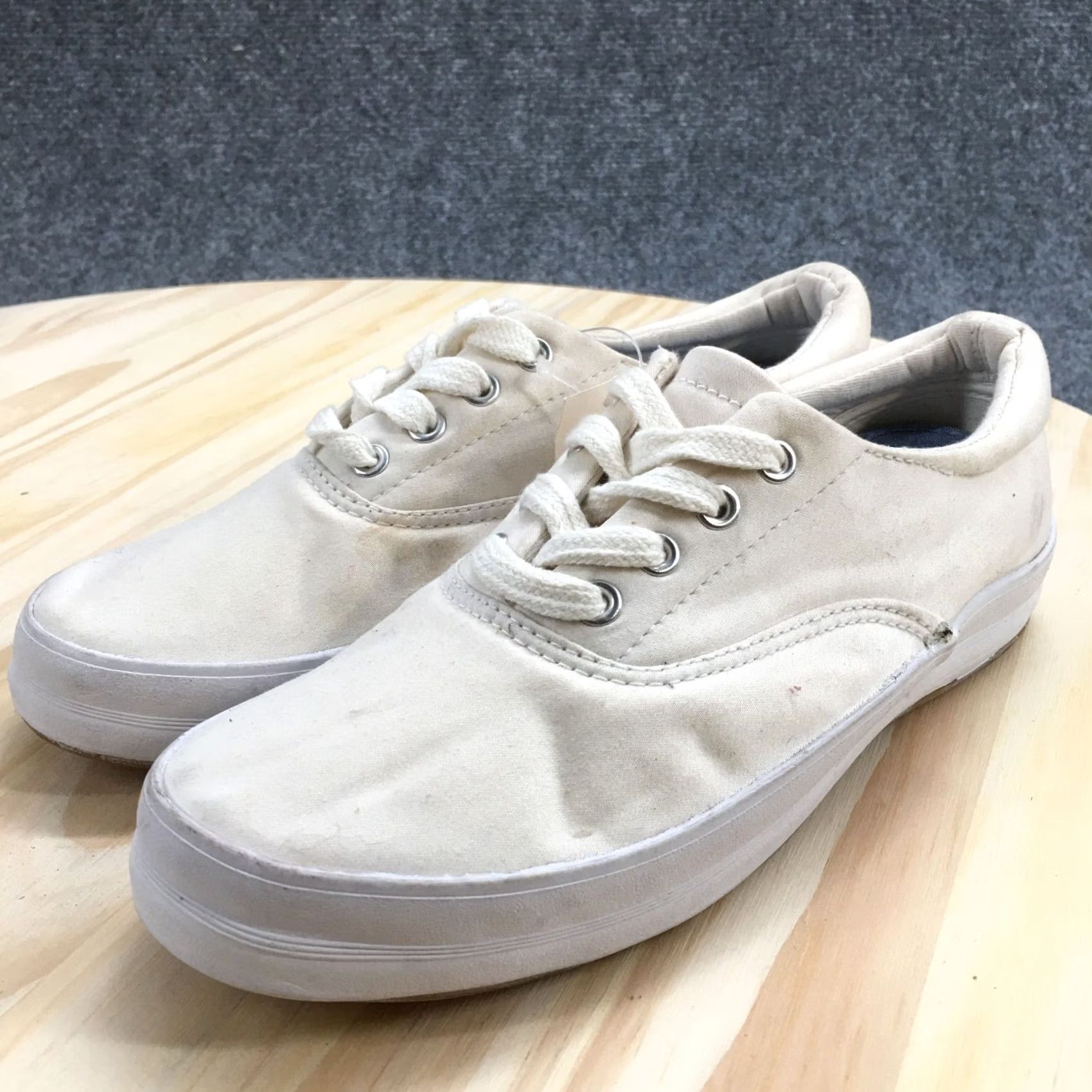 Cherokee Cherokee Sneakers Womens 6 White Lace Up Low Top Canvas Casual Comfort Shoes Size M / US 6-8 / IT 42-44 - 3 Thumbnail