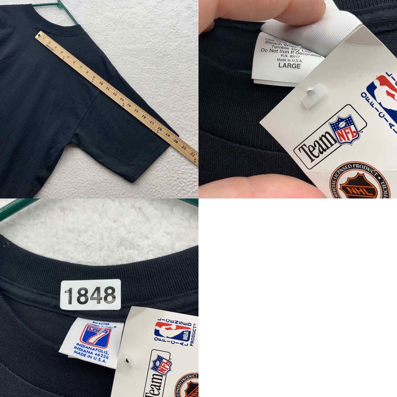 Logo 7 VINTAGE Logo 7 T-Shirt Mens Large Pro Football Hall Of Fame Opening Day 1995 90s Size US L / EU 52-54 / 3 - 9 Thumbnail
