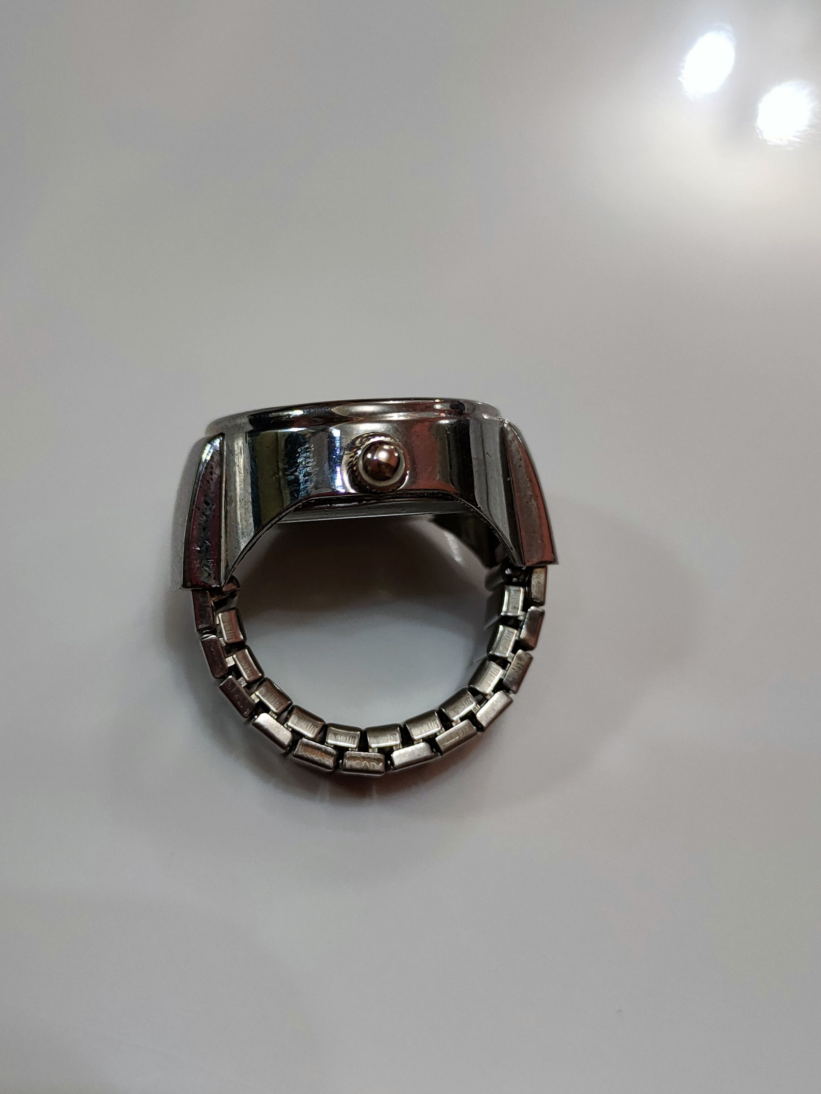 Japanese Brand Japan Ring watch adjustable strap silver color Size ONE SIZE - 8 Thumbnail