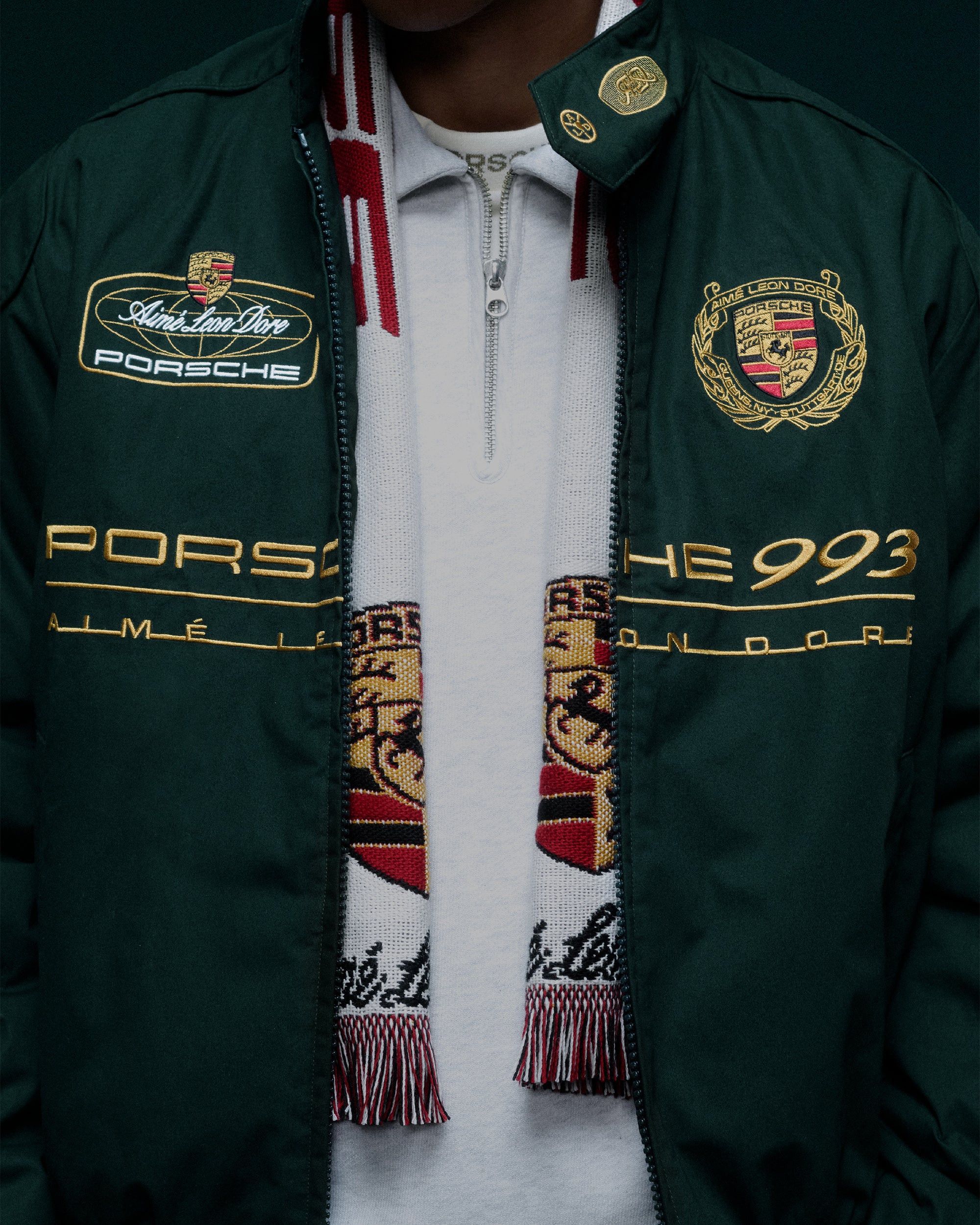 Aime Leon Dore × Porsche Design ALD / Porsche 993 Turbo Wool Souvenir Scarf Size ONE SIZE - 10 Thumbnail