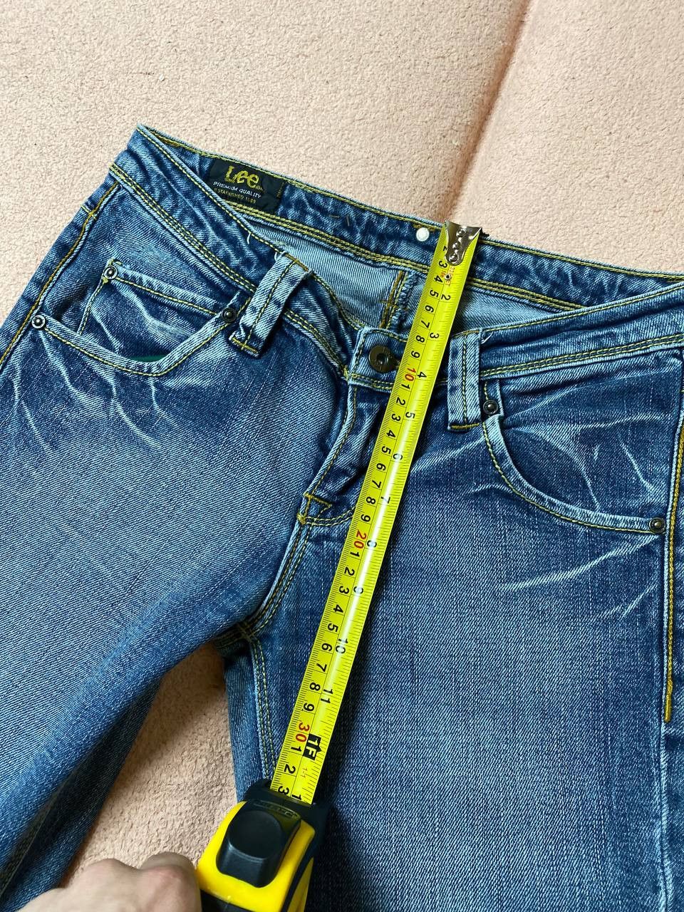 Japanese Brand × Lee Vintage 90's Lee Denim Blue Jeans Faded Distressed Size 27" / US 4 / IT 40 - 5 Thumbnail