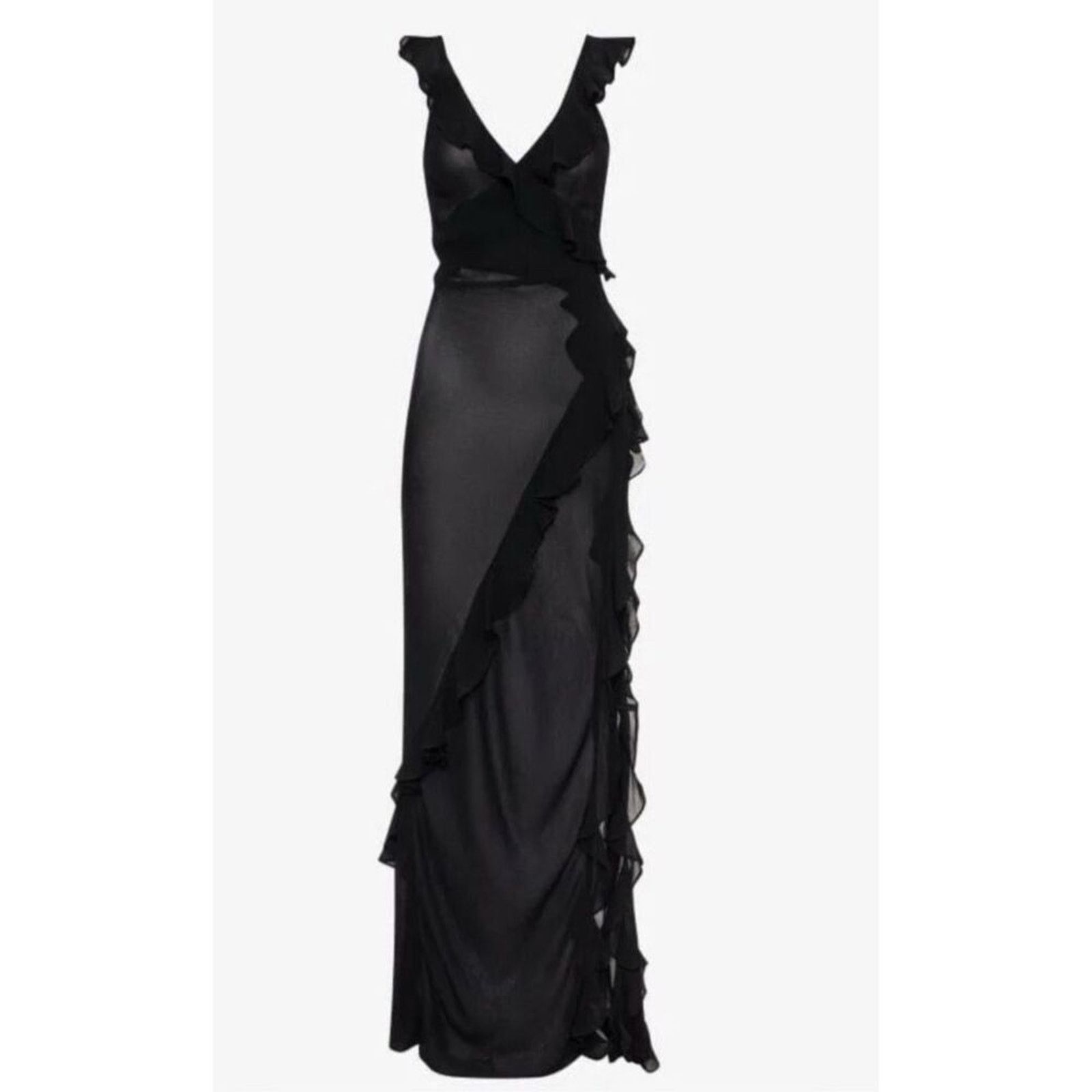 Other Rumored Just Like Heaven Maxi Dress MEDIUM Black Coverup Size M / US 6-8 / IT 42-44 - 3 Thumbnail