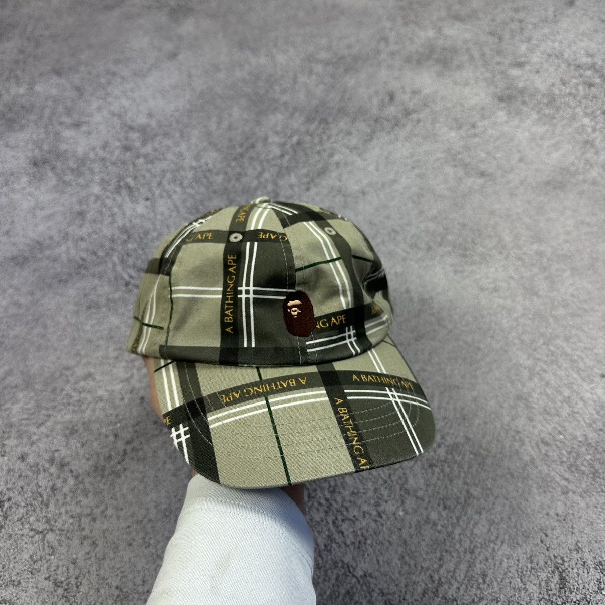 Bape A Bathing Ape Beige Bape Check Hat Beige Cap One Size Size ONE SIZE - 1 Thumbnail