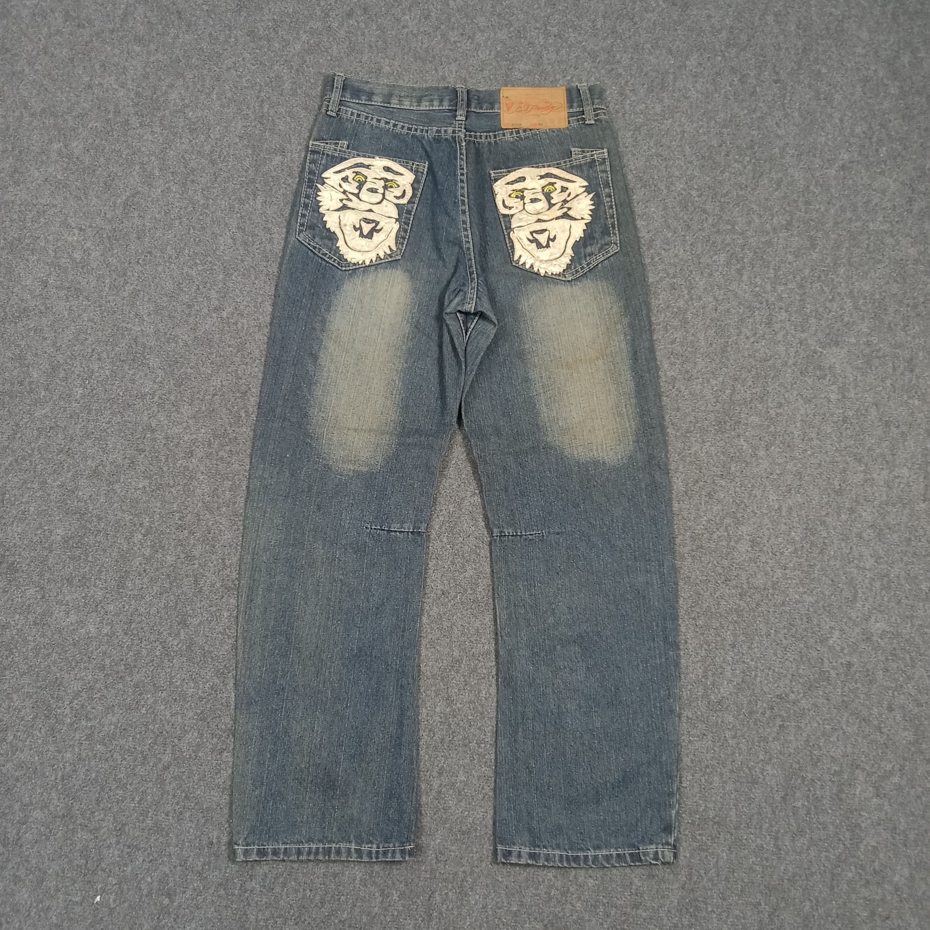 Ed Hardy Ed Hardy Christian Audigier Custom Logo Jeans C272N1 Size US 31 - 5 Thumbnail