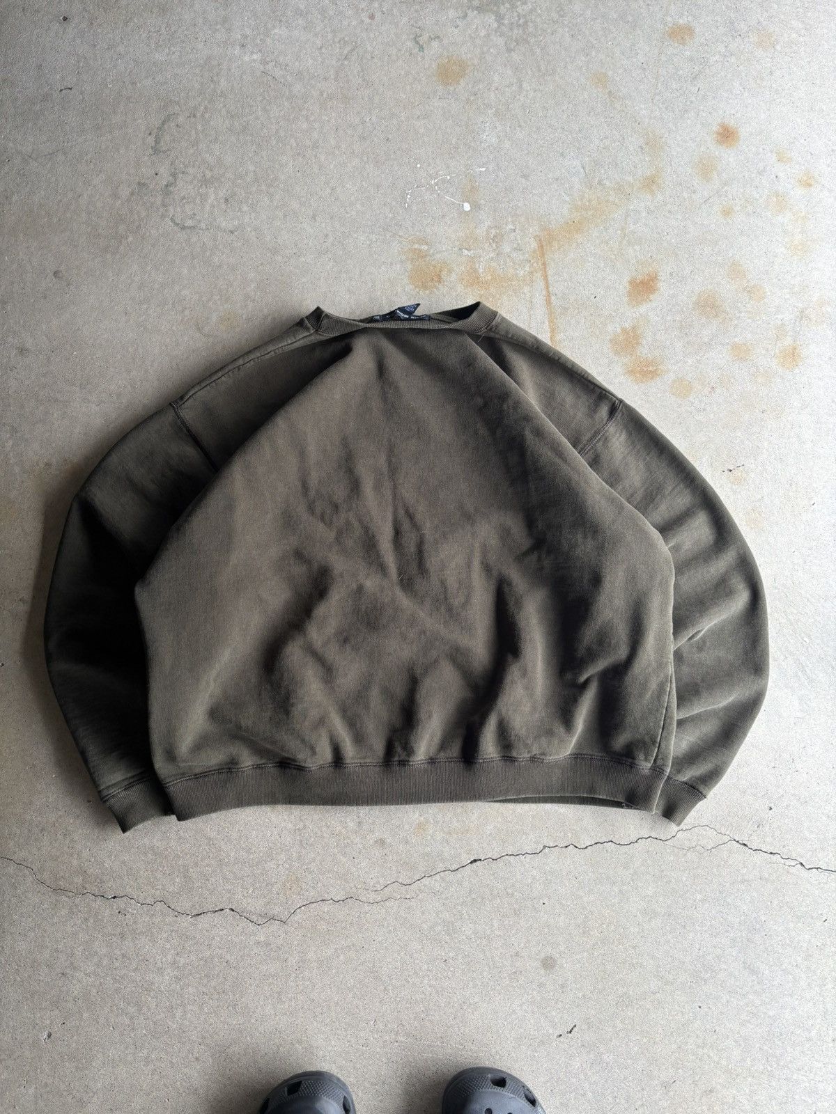 Club Monaco Vintage 90s Club Monaco Olive Green Essential Boxy Sweater Size US XXL / EU 58 / 5 - 2 Thumbnail