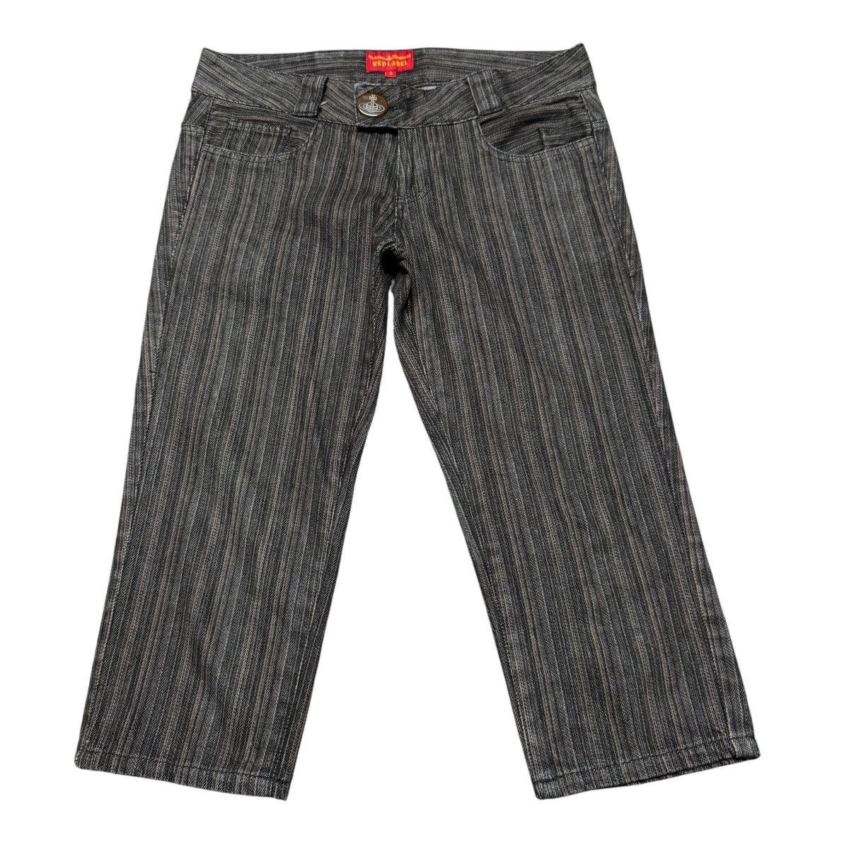 Vivienne Westwood Vivienne Westwood Pinstriped Low Rise Cropped Pants Size 29" - 1 Thumbnail