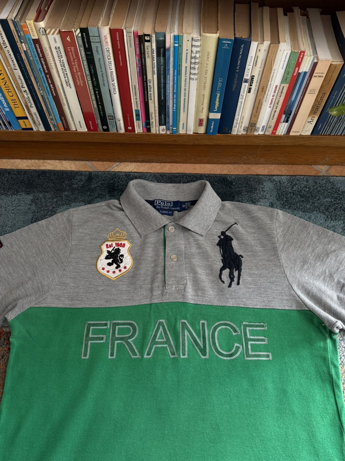 Polo Ralph Lauren Vintage Polo By Ralph Lauren France Polo Tee Size US M / EU 48-50 / 2 - 2 Thumbnail
