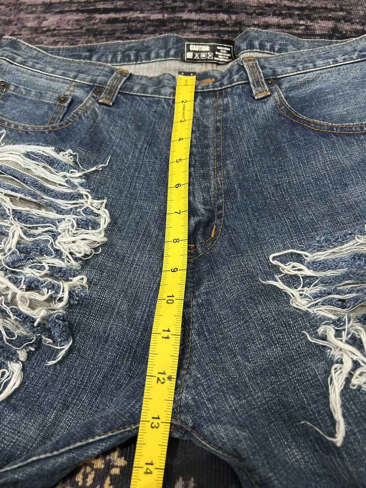 Bounty Hunter Bounty Hunter Japan Madness Ripped Jeans Size US 35 - 17 Thumbnail