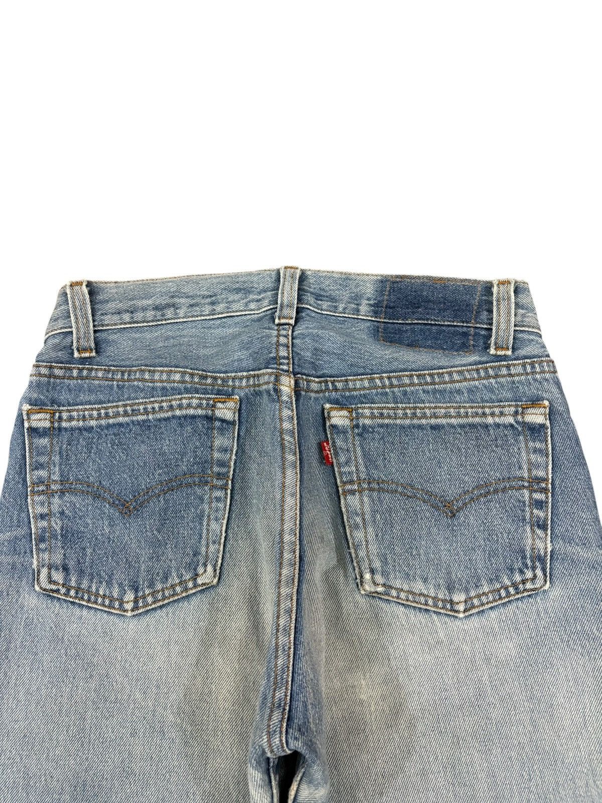 Levi's Vintage 90s Levis 501 Light Wash Distressed Jeans Size US 28 / EU 44 - 8 Thumbnail