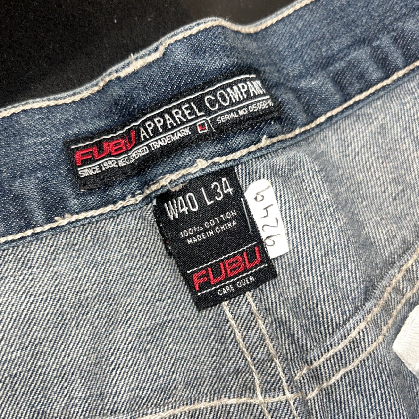 Fubu VINTAGE FUBU Jeans Baggy Hip Hop 90s Mens Size 40 Blue 34in Inseam Size US 34 / EU 50 - 3 Thumbnail