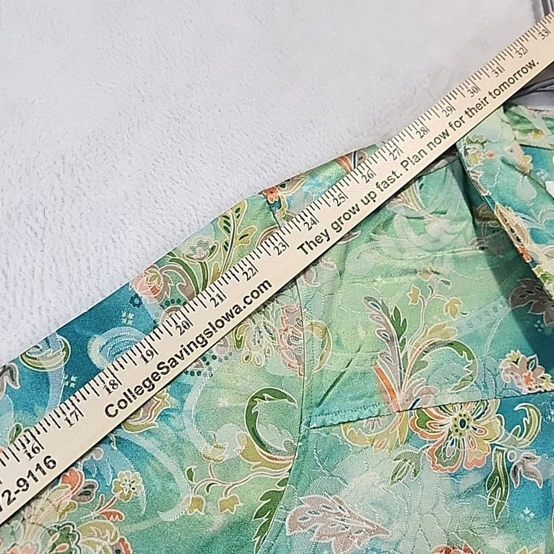 Vintage VINTAGE CJ Banks Floral Jacket Women's Plus Size 3X Green Button Front Shacket Top Size XXL / US 16-18 / IT 52-54 - 6 Thumbnail